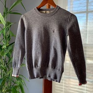 Burberry gray sweater**Excellent condition **